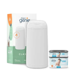 Classic Diaper Pail Gift Set with Odor Control and Extra Refills